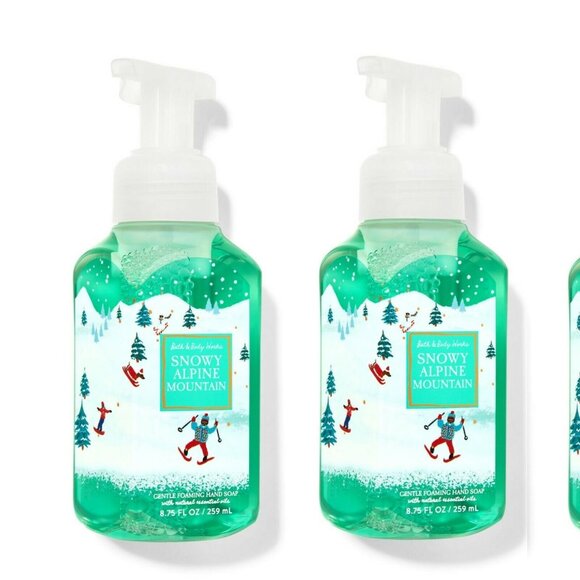 Bath & Body Works Snowy Alpine Mountain Gentle Foaming Hand Soap x 2 - Picture 1 of 1